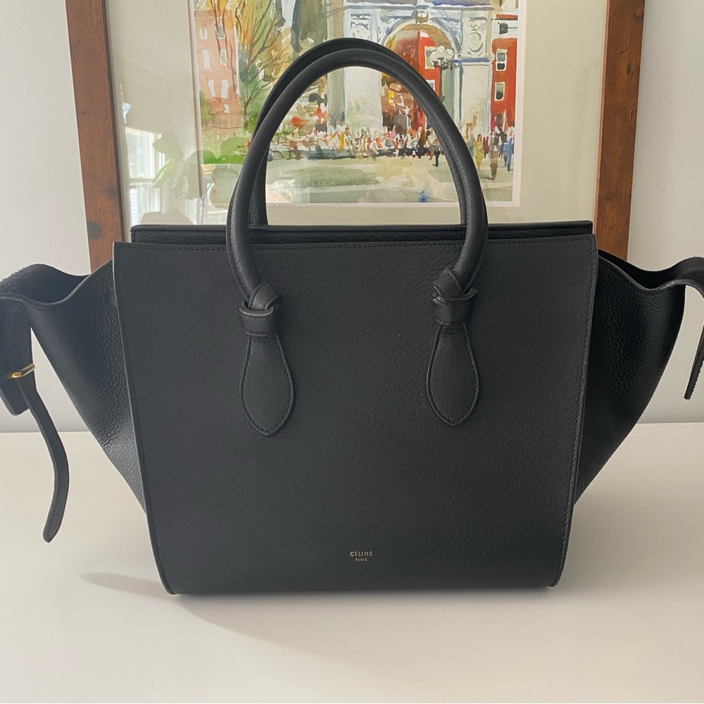 Black Céline Tie Knot tote - Picture 5 of 7